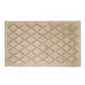 Linen Beige Solid Color Bath Rug (21"x34")